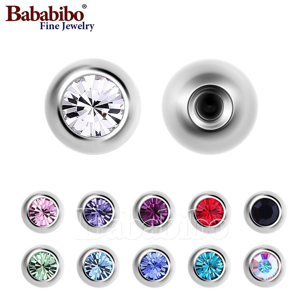 Body Jewelry Replacement Ball - 10 buah pengganti Titanium cadangan 14g