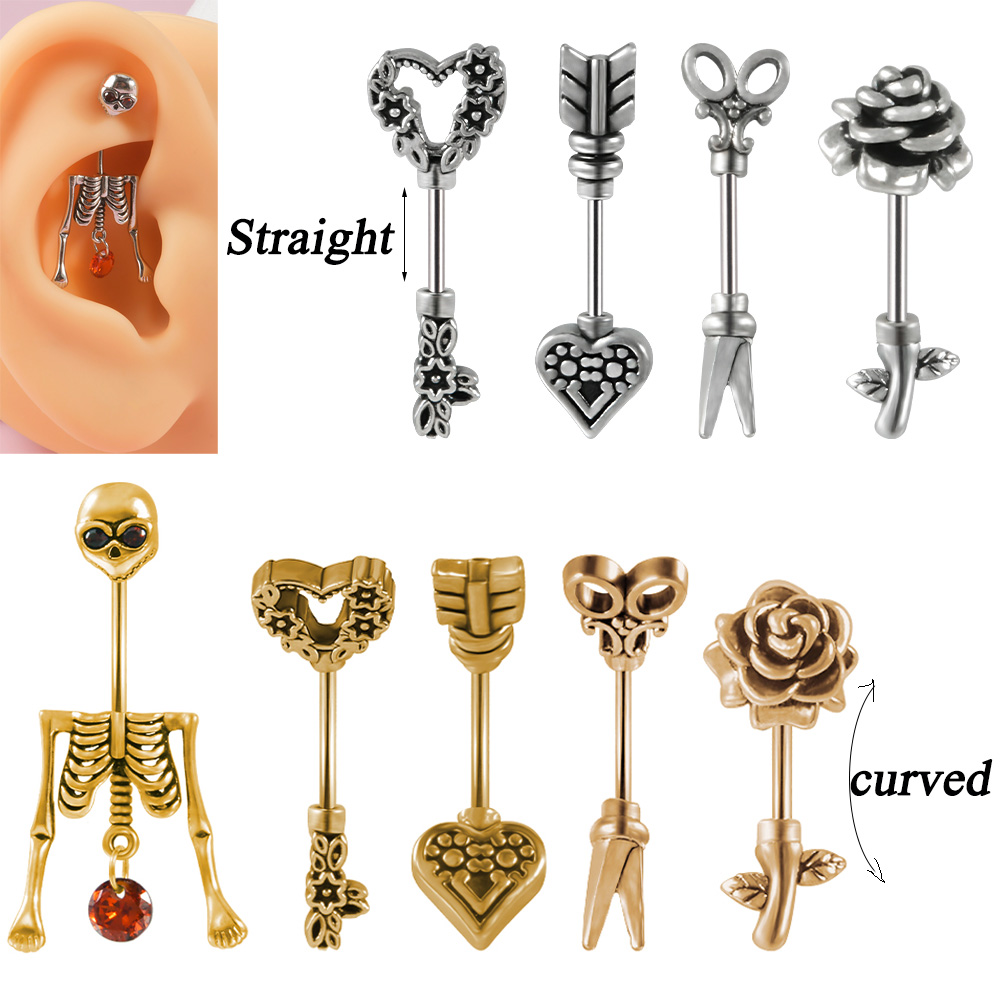 Body Jewelry Surgical Steel - 1 Buah Perhiasan Tindik Anting Tragus