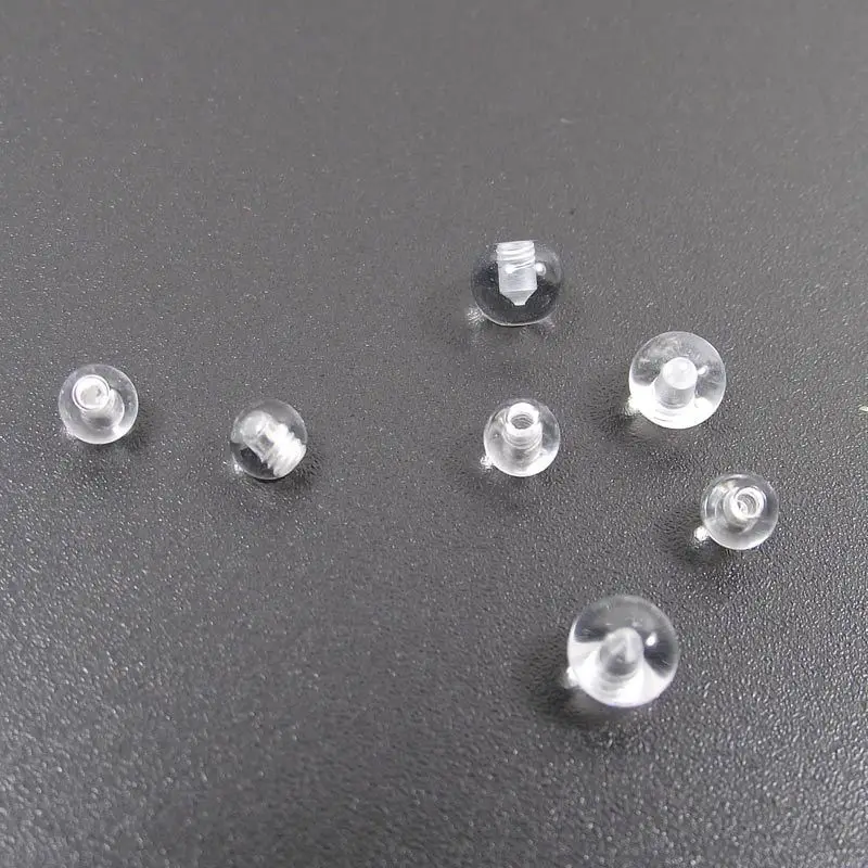 100 buah pengganti transparan  - Body Jewelry Replacement Ball ulasan dan harga